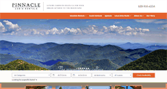 Desktop Screenshot of pinnaclecabinrental.com